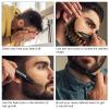 Beard Filling Pen Kit, 4ml Easily Sweat Proof Black Long Lasting Waterproof Beard Pen with Blending Four Fork Tips Brush Black 3 Years view 3