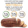 4 Packs Keto protein bread Line@ - 1,5g Carbs, 0,5g Sugars, 6,8g Protein per slice - (16 slices) Multi seeded bread, keto snack, 30% protein, 58 kcal per slice view 4