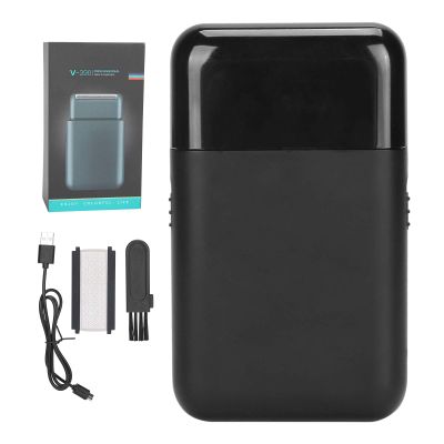 Electric Foil Shaver, USB Charging Electric for Men Travel Portable Men Foil Shaver Beard Trimmer (Black)