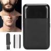 Electric Foil Shaver, USB Charging Electric for Men Travel Portable Men Foil Shaver Beard Trimmer (Black) view 3