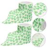 SEWOART St Patricks Day Toilet Paper 2 Rolls Clover Print Flexible Roll Tissue Good Water Absorption Disposable Napkins for Hotel Bathroom view 4