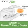 JB White 20 Hearing Aid Drying Capsules for Phonak C&C Dry-Cap, Starkey and Unitron Charger Case | Dehumidifier Orange Silica Desiccant Tablets (2 Pack, 20pcs, 3g) view 2