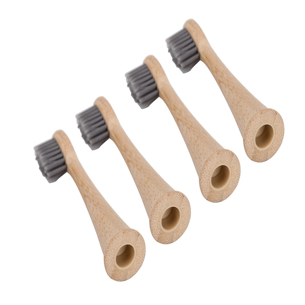 Fayet Bamboo Electric Toothbrush Heads | 100% Biodegradable Eco-Friendly Sustainable Recyclable | Medium Bristle | Compatible with only Fayet Toothbrush 2023 Version | Bamboo Toothbrush Heads (3)