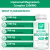 Liposomal Magnesium Complex 2200mg - High Potency with Glycinate & Citrate, Gluten Free, 60 Softgels.(60 Count (Pack of 3) view 3