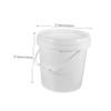 SOESFOUFU 10l White Hdpe Paint Bucket with Lid and Handle 2.2 Gallon Outdoor Paint Storage Container for Mixing and Transporting and Chemicals view 2