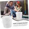 SOESFOUFU 10l White Hdpe Paint Bucket with Lid and Handle 2.2 Gallon Outdoor Paint Storage Container for Mixing and Transporting and Chemicals view 3