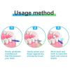 MIVAIUN 210 Pcs Silicone Interdental Brushes Dental Toothpicks,Silicone Floss Sticks Dental,Teeth Floss Sticks,Soft Gum Interdental Brush Toothpick Cleaning Tool for Oral Cleaning (Blue Green Orange) view 3