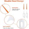 MIVAIUN 210 Pcs Silicone Interdental Brushes Dental Toothpicks,Silicone Floss Sticks Dental,Teeth Floss Sticks,Soft Gum Interdental Brush Toothpick Cleaning Tool for Oral Cleaning (Blue Green Orange) view 4