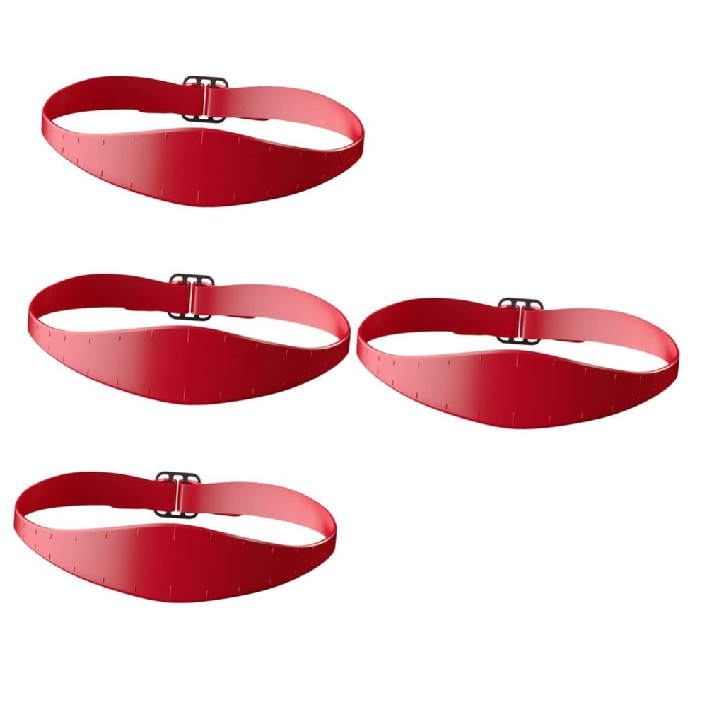 FOMIYES 4pcs Silicone Fade Guide for Neckline Shaving Adjustable Hair Cutting Guide Silicone Hair Trimming Template for Barber Grooming Kit Fade Shaping Tool
