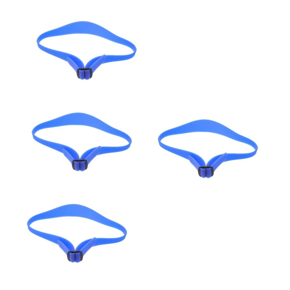 FOMIYES 4pcs Adjustable Neckline Shaving Template Fade Guide for Men Silicone Hair Trimming Guide for Self Haircut Barbering Accessories