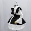 Women's Dirndl Mini Dress Maid Dress Sissy Costume Dress Mini Skirt Cosplay Costume Maid Costume Women's Sexy Goth Dress view 3