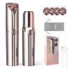 Facial Hair Remover for Women, SEIHAI Rechargeable Face Shavers for Women,Included 4X Replacement Heads, Upper Lip, Chin, Face Hair Remover Peach Fuzz Remover view 1