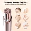Facial Hair Remover for Women, SEIHAI Rechargeable Face Shavers for Women,Included 4X Replacement Heads, Upper Lip, Chin, Face Hair Remover Peach Fuzz Remover view 4