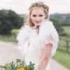 2 Meters Long White Ostrich Feather boa 4ply,6ply,10ply,15ply Thickness Ostrich Scarf Wedding Party Decoration Shawls-Blue,10ply view 2