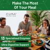 CURA NUTRITION CURAZYME Ultra (90 Capsules) Advanced Digestive Enzymes Supplement for Gut Health, Gold Digest Formula for Bloating, Heartburn, Digestion Relief, Ax-Max500 Digestion Accelerator, Vegan view 3