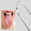 2 stainless steel tongue cleaners. and 1 storage case. Removes bad breath. Antibacterial properties. Recommended by dentists. Tongue scraper mouth cleaning, recyclable, easy cleaning. view 4