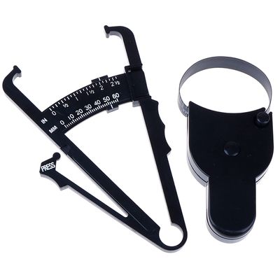 ZOENAE 70mm Health Care Skinfold Body Fat Caliper Set With Measure Tape Body Skinfold Measurement Tool Body Fat Monitors Body Fat Tester Health Tool