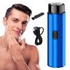 Travel Shaver | for Men - Mobile Pocket Size Foil Shaver, Wet Dry Use USB Rechargeable Beard Shaver Portable Hair Trimmer Rianpesn view 1