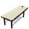 Highdi Massage Bed Cover with Face Hole, Quilted Cotton Washable Massage Bed Sheet Cover Beauty Massage SPA Couch Cover Elastic Cord Edge All-round Wrap for Massage Bed (Beige,185 * 70cm) view 1