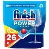 Finish Power All in One Dishwasher Tablets Bulk | Scent : Lemon | Size: Total 26 Dishwasher Tabs |for Sparkling Clean 1st Time view 1
