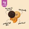 12 London Apron Keto Cookies  Soft Baked Mixed Flavours Box | 0 g Net Carbs  Low Carb Sugar Free Biscuits for Diabetics & Vegan Snack Made in UK (Chocolate Chip, Almond and Double Choc) view 3