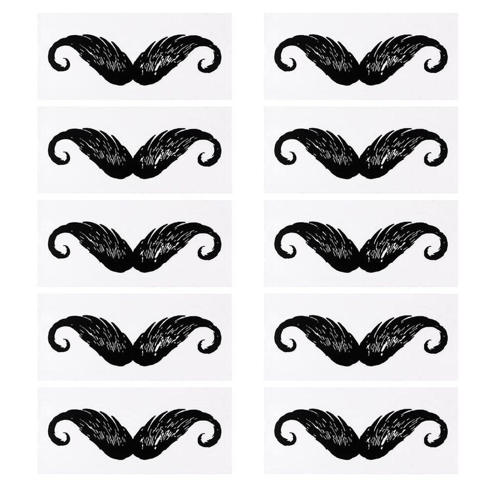 10pcs Nose Wax Mustache Stickers Beard Nose Eyebrow Facial Hair Removal Stickers Waxing Mustache Protectors Mustache Guard Sticker for Men