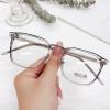 NEWADA Classic Round Reading Glasses Women Men, HD Blue Light Blocking Computer Readers, Anti Glare Flat Light Mirror (Color : Grey, Size : +1.00) view 1