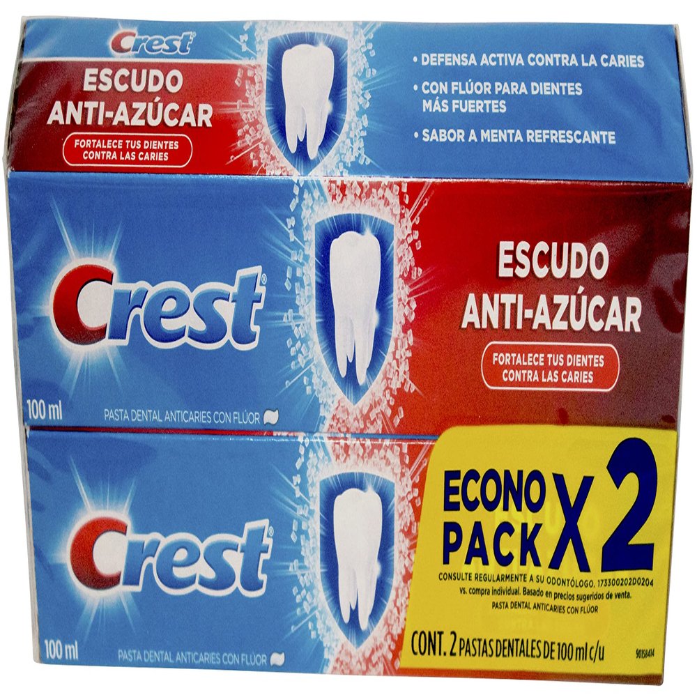 2x Crest Anti Azucar 100 ml Spanish