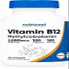 Nutricost Vitamin B12 (Methylcobalamin) 2000mcg, 120 Capsules - Vegetarian Caps, Non-GMO, Gluten Free B12 Supplement view 1