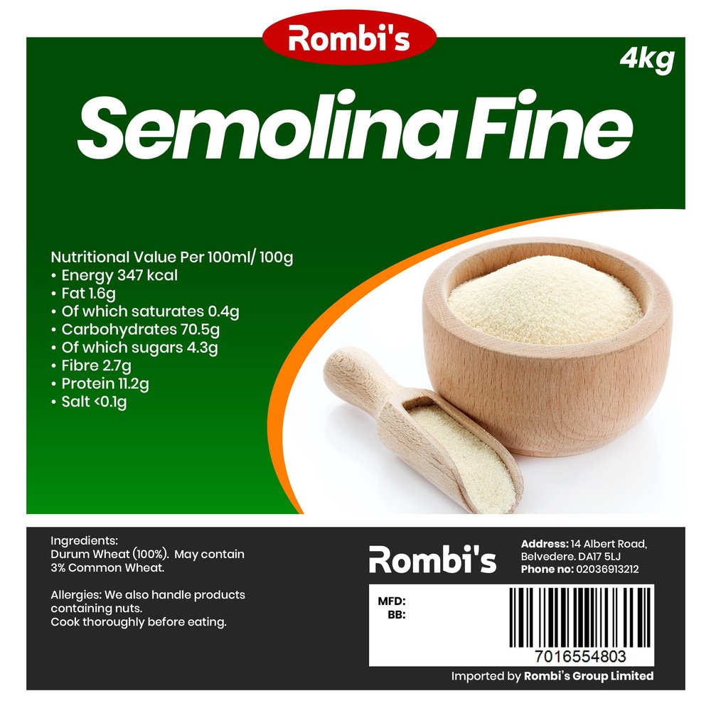 Rombi's Semolina Fine 4kg