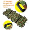 Samnuerly Portable Folding Stretcher,with 12 Handles Waterproof Foldable Emergency Rescue Back Stretcher with Storage Bags for Hospital,Ambulance (Color : Blue) view 3