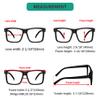 5-pack Oversized Reading Glasses Square Large Frame Readers for Men and Women - Black +1.75 view 3