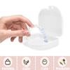 AidShunn Retainer Box Denture Cleaner Case Teeth Retainers Denture Bath Slim Orthodontic Dental Case for Bleaching Trays,Mouth, Guard, Brace, Ear Plugs, Chewies (White) view 3