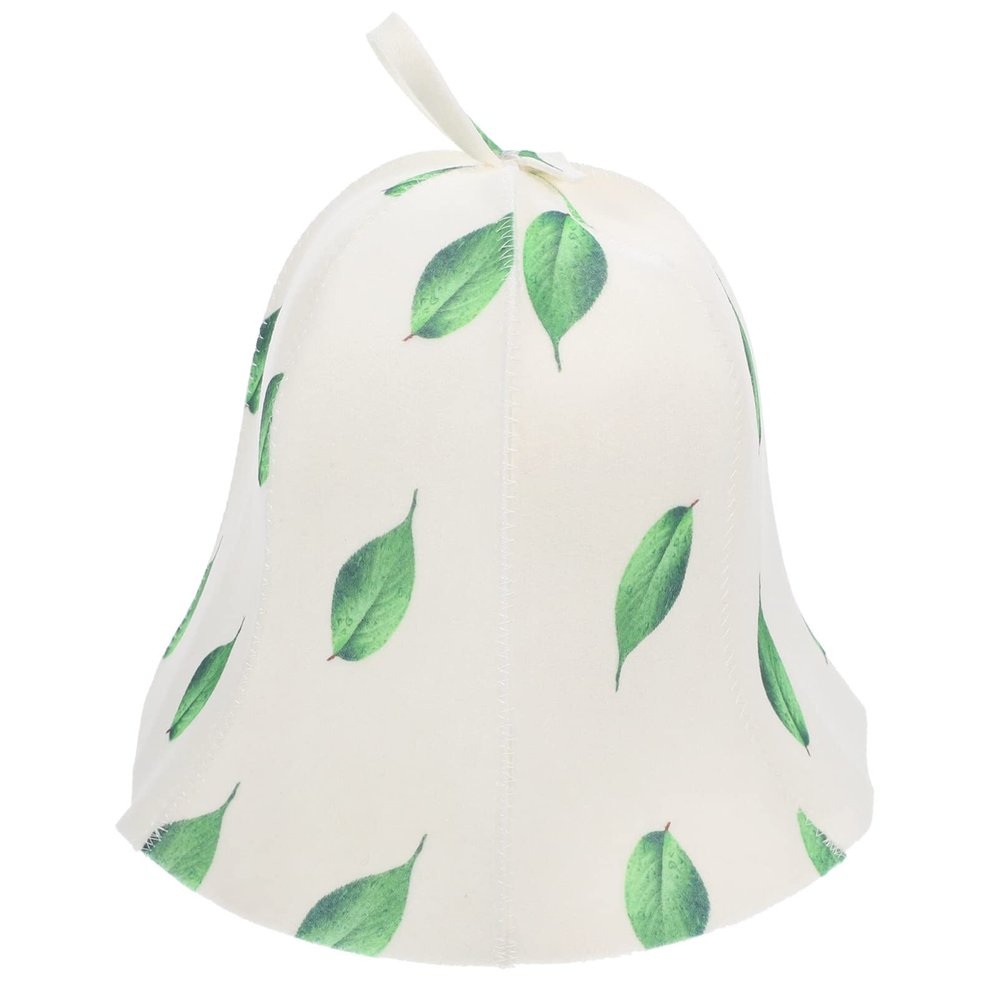 FRCOLOR Sauna Hat Reusable Stylish Felt Sauna Hat for Men Comfortable Absorbent for Shower Green