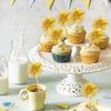 80 Pcs Firework Cupcake Topper Gold Graduation Cake Decorations Foil Frill Toothpicks for Party Decoration, Cake Toppers, Picnics, Bar, Birthday, Holiday (Gold) view 2