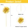 80 Pcs Firework Cupcake Topper Gold Graduation Cake Decorations Foil Frill Toothpicks for Party Decoration, Cake Toppers, Picnics, Bar, Birthday, Holiday (Gold) view 3