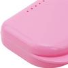 AidShunn Retainer Box Denture Cleaner Case Teeth Retainers Denture Bath Slim Orthodontic Dental Case for Bleaching Trays,Mouth, Guard, Brace, Ear Plugs, Chewies (Pink) view 4
