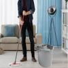 16 Litre Deluxe High Grade Plastic Mop Bucket Floor Cleaning Bucket with Removeable Wringer Attached | Easy Grip Carry Handle (Silver) - Made In UK view 4