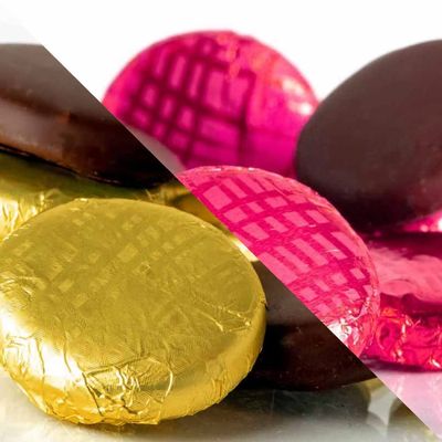 Whitakers Dark Chocolate Creams - Foiled Fondant Cremes (Irish Cream & Pink Gin, 500g)
