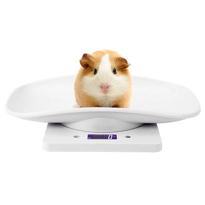 Multi-Function Digital Pet Scale,Large LCD Display Electronic Scales Weight 10kg Capacity Pet Dog Weighing Scale with Comfortable Curving Platform for Small Dog Cat and Animals