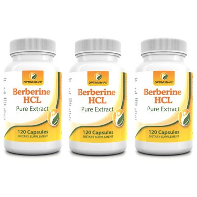 Berberine HCL 50,000 mg Pure Natural Extract - 500 mg at 100:1  120 High Strength Capsules