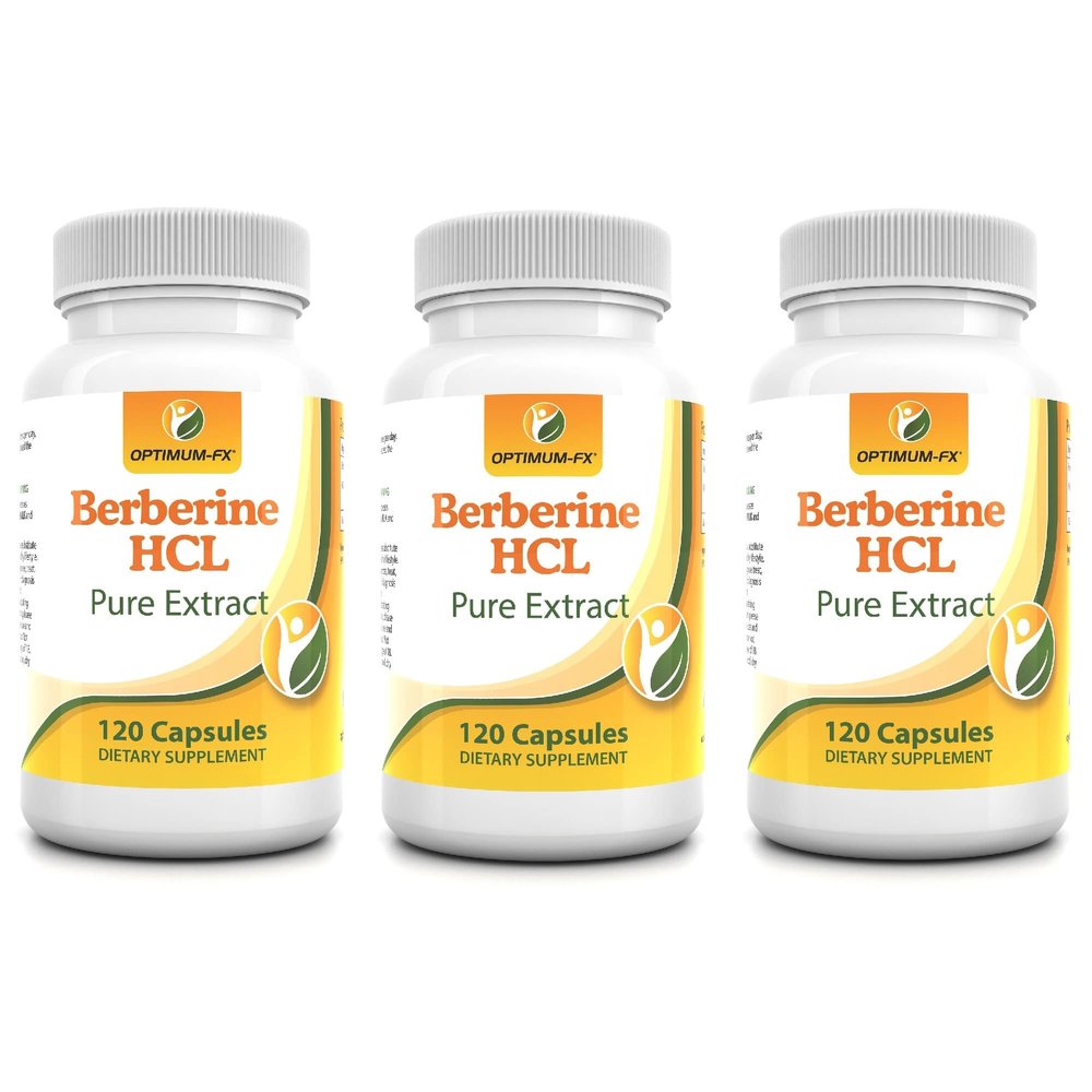 Berberine HCL 50,000 mg Pure Natural Extract - 500 mg at 100:1  120 High Strength Capsules