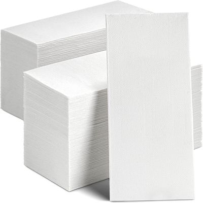 16 x 125 Pack White Paper Napkins (40 x 40 cm) 2-Ply Strong Luxury Serviettes, Super Soft Paper Tissues, Cocktail Napkins, Disposable Napkins for Christmas, Parties, Birthday & All Occasion