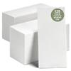 125 x White Paper Napkins (40 x 40 cm) 2-Ply Strong Paper Serviettes, Super Soft Paper Tissues, Cocktail Napkins, Disposable Napkins for Christmas, Parties, Halloween view 1