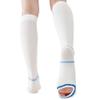 EVOPLECI Anti Embolism Compression Stockings for Women and Men Ted Hose Socks 15-20 mmhg Moderate Level With Inspect Toe Hole view 2