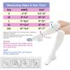 EVOPLECI Anti Embolism Compression Stockings for Women and Men Ted Hose Socks 15-20 mmhg Moderate Level With Inspect Toe Hole view 4