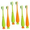 minkissy Boys and Girls Toothbrush Pcs Carrot Toothbrush for Boy Girl's Oral Care view 1