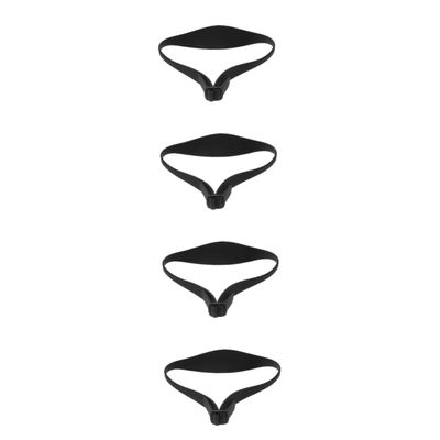 minkissy 4pcs Adjustable Hair Cutting Guide Silicone Hair Fade Guide for Neckline Shaving