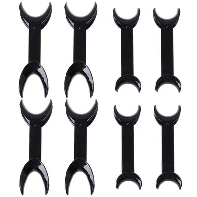 MDYNI 8Pcs T-Shape Orthodontic Retractor Opener Plastic Double Head Mouth Opener Dental Retractor for Teeth Whitening Dental Orthodontic Tool