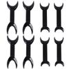 MDYNI 8Pcs T-Shape Orthodontic Retractor Opener Plastic Double Head Mouth Opener Dental Retractor for Teeth Whitening Dental Orthodontic Tool view 1